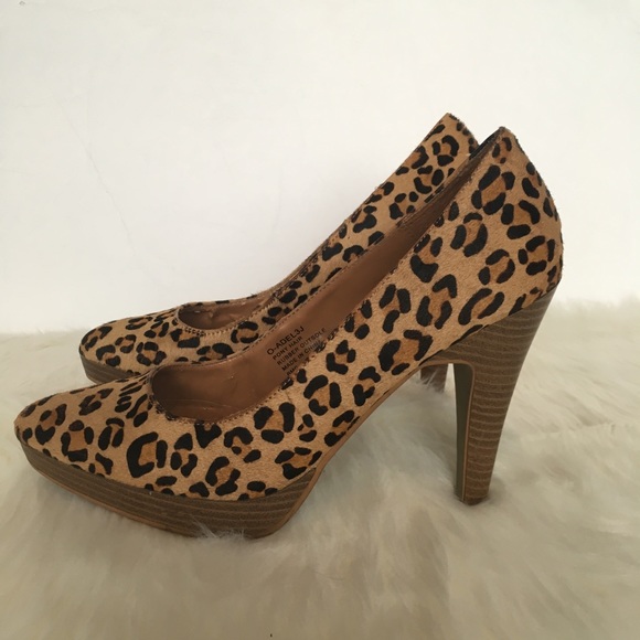 Nine West Leopard Print Heels / Size Medium - Picture 1 of 4